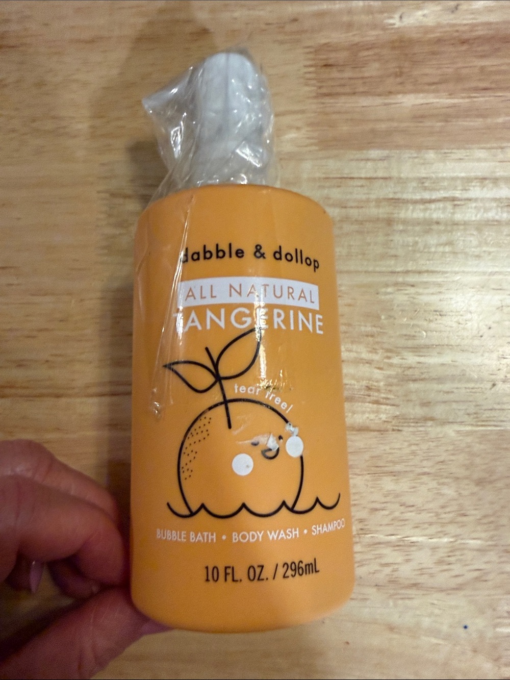 Dabble & dollop all natural tangerine, bubble bath, body wash & shampoo for kids